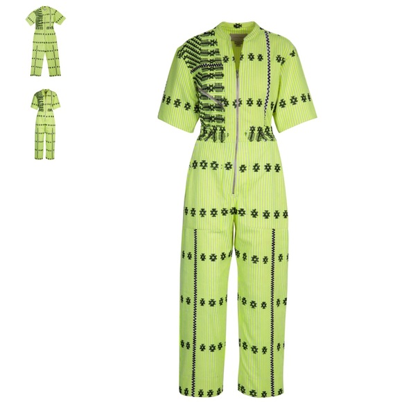 Neon Yellow Pippa Holt Jumpsuit - Picture 1 of 2
